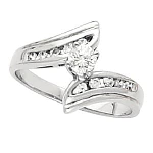 10K Rose 4.1 mm Engagement Ring Mounting