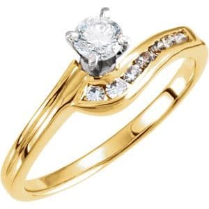 10K Rose Matching Band Mounting