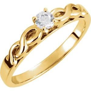 14K X1 White Band