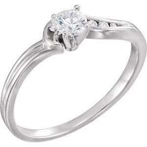 Accented Engagement Ring or Band 