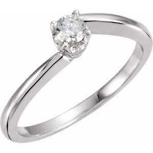 Solitaire Engagement Ring or Band