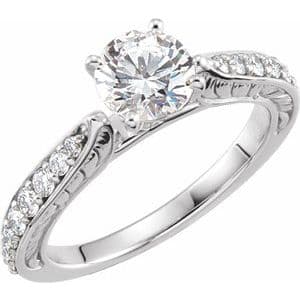 Sculptural Engagement Ring or Band