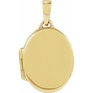 Engravable Oval Locket