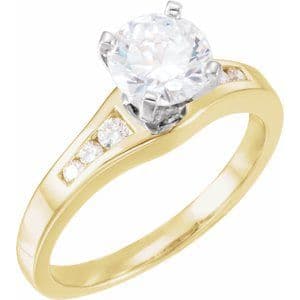 14K Yellow 1/6 CTW Natural Diamond Band