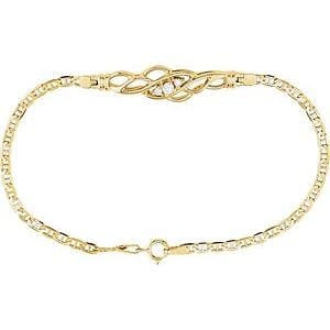 14K Yellow 2.7 mm Round 7 1/2" Bracelet Mounting