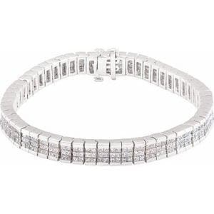 14K Yellow 8 3/8 CTW Natural Diamond 7 1/2" Bracelet
