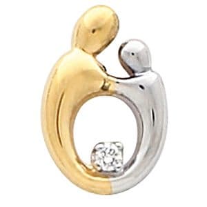 Accented Mother and Child® Slide Pendant