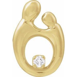 Accented Mother and Child® Slide Pendant