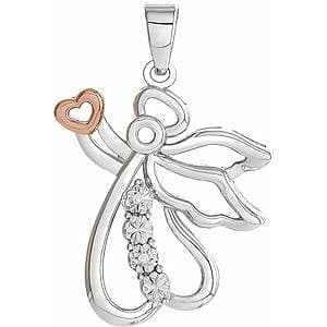 Accented Angel Pendant  