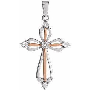Accented Cross Pendant 
