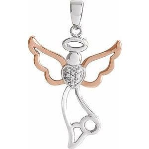 Accented Angel Pendant  