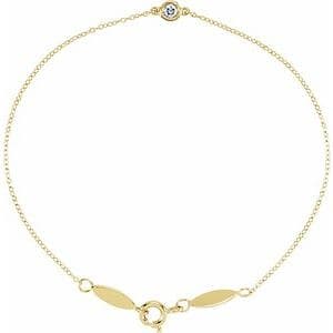 Bezel-Set Link Bracelet