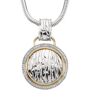 Accented Elephant Skin Necklace