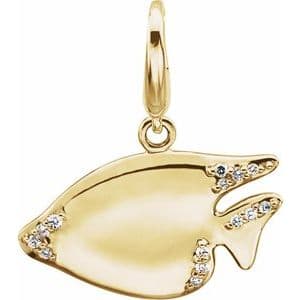 Accented Sunfish Charm/Pendant