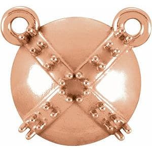 10K Rose Necklace Center Mounting