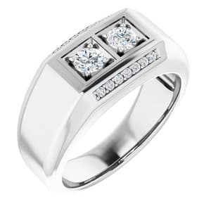 10K X1 White  2.6 mm Asscher Ring Mounting