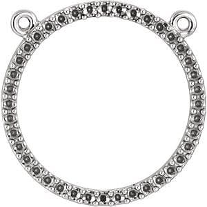 Petite Circle Necklace or Center